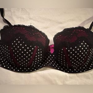 La SENZA push-up bra size 32 lace in pink and black